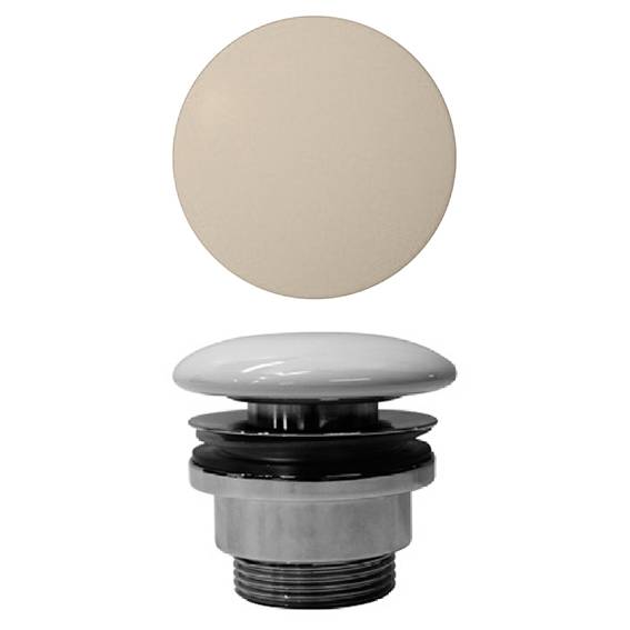 Донный клапан GSI PVC08, бежевый матовый