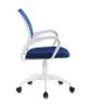 Кресло компьютерное Stool Group Бюрократ CH-W695NLT/DB/TW-10N темно-синяя сетка/ткань крестовина пластик пластик белый фото 2