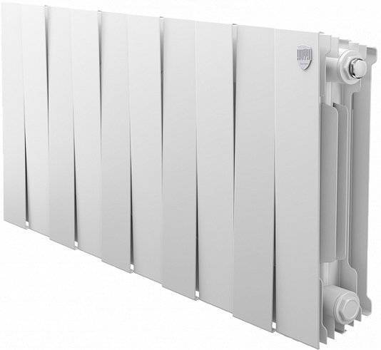 Радиатор биметаллический Royal Thermo Piano Forte 300 bianco traffico, 10 секций
