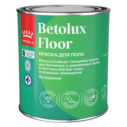 Краска для пола Tikkivala Betolux Floor глянцевая база С 0.9 л