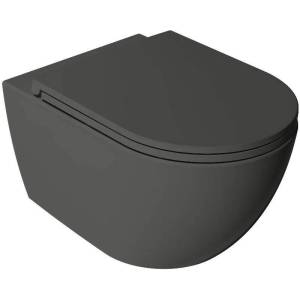Унитаз подвесной Isvea Vea Rondo 10VA02002SV-2C антрацит матовый
