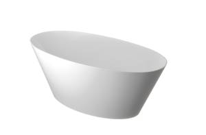 Ванна из искусственного камня Belux Дубай ВД - 1600 Solid Surface, белая матовая