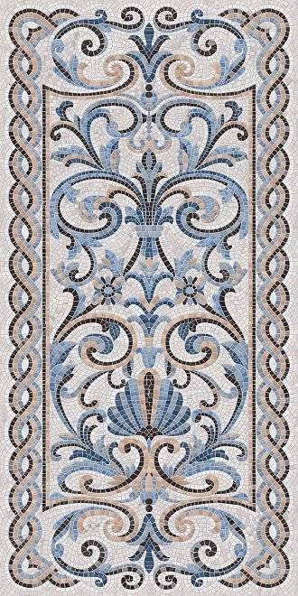 Керамогранит Kerama Marazzi Ковры SG590902R синий декорированный лаппатированный Ковер 238.5x119.5