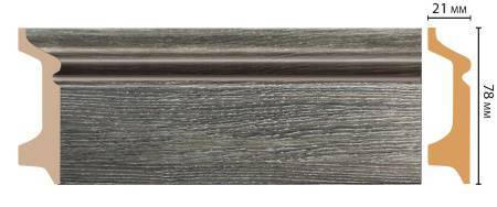 Плинтус напольный DECOMASTER D122-87 240x2.1x7.8