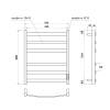 Полотенцесушитель электрический Point Антея PN17856B П6 500x600, черный фото 4