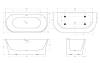 Акриловая ванна BelBagno BB711-1700-750 170x75 Белый фото 4