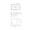 Мойка кухонная Uperwood Econ UPD-400 391020216 туман, 74x48 фото 5
