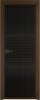 Межкомнатная дверь Profil Doors 3 AX цвет профиля Деорэ, стекло безопасное 6 мм мору черный 600x2000