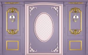 3D Фотообои Artegrafico «Сиреневое золото» DR-002 песок