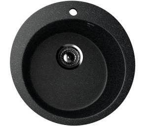 Мойка кухонная Uperwood Simple (Симпл) UPD-304-308 черный, 49.5x49.5