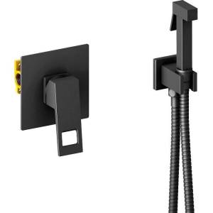 Гигиенический душ Timo Briana 7189/03SM черный, со смесителем, с внутренней частью