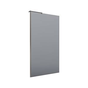 Душевая перегородка BelBagno UNO-L-1-TB-110-GR-GM профиль оружейная сталь, стекло тонированное, 110x200