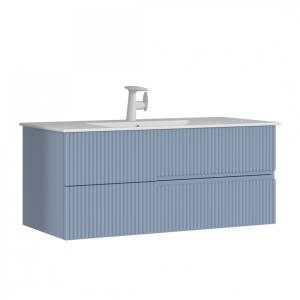 Тумба с раковиной Orka Moonlight 5001507 120 подвесная, голубой матовый