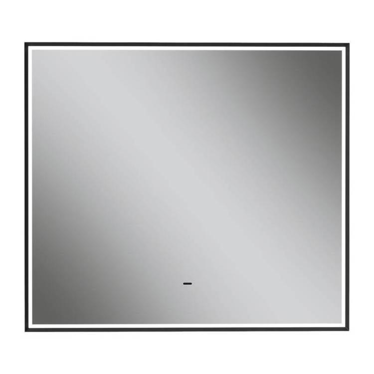 Зеркало Equil Forest zkFRST.LED90-15 с подсветкой, черный, 90x90