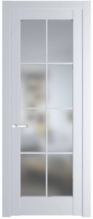 Межкомнатная дверь Profil Doors 4.1.2 (р.8) PD полотно Вайт, стекло матовое с двух сторон 600x2000