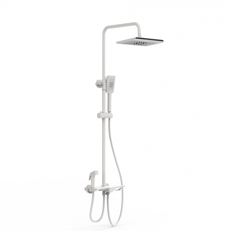 Душевая стойка Wonzon & Woghand WW-B3310-MW с термостатом, белый