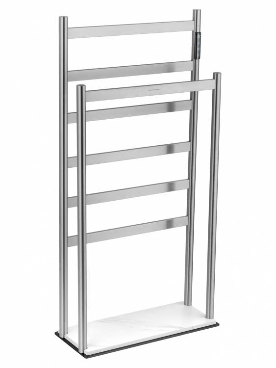 Полотенцесушитель электрический Wonzon & Woghand WW-A407-BR напольный, брашированный никель