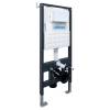 Комплект Abber Rechteck AC1201MB-AC0105-AC0120MCH унитаз подвесной, безободковый, сиденье микролифт, черный матовый, кнопка хром матовый фото 12