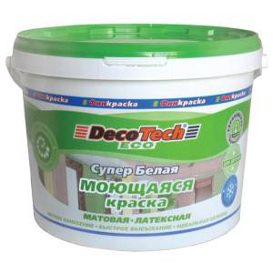 Краска DecoTech Eco Моющаяся 14 кг