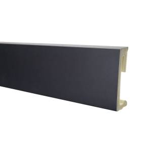 Плинтус Salag Alpha AP61F3 Czarny Черный RAL9005 2200x60x15