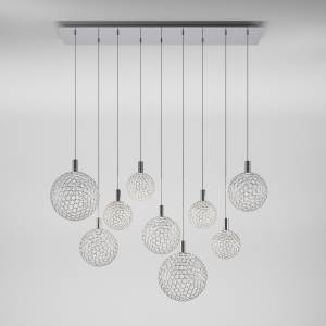 Подвесной светодиодный светильник Eurosvet Gemini 90353/9 хром