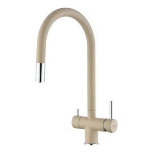 Смеситель для кухни Rivelato Trevi 2433505 с подключением фильтра, темно-бежевый