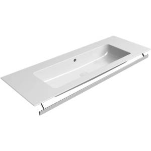 Раковина GSI Pura 8840111 белый глянцевый, 122x46