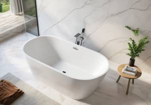 Акриловая ванна Cerutti Spa Resia CT10519 белая, 170x75