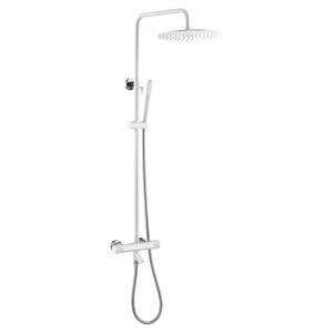Душевая стойка Boheme Uno 468-T-WCR белая, с термостатом