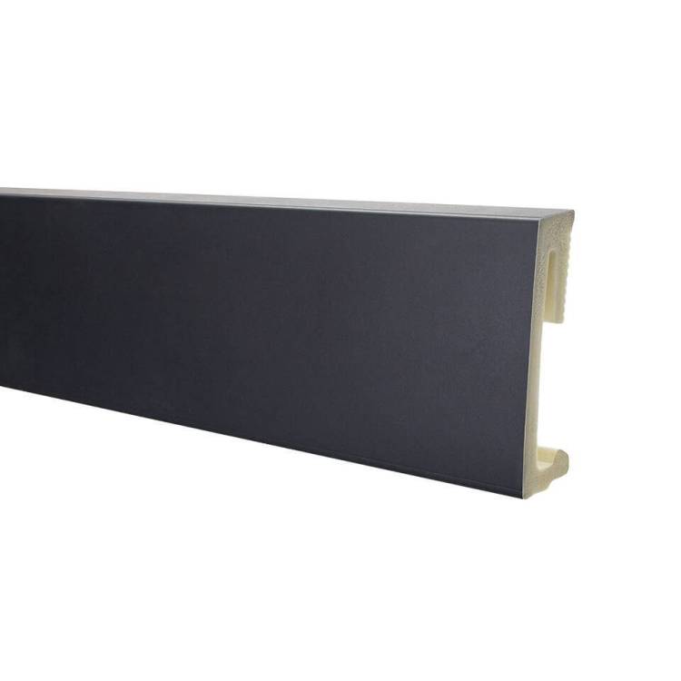 Плинтус Salag Alpha AP61F3 Czarny Черный RAL9005 2200x60x15