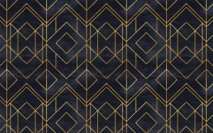 3D Фотообои Artegrafico «Орнамент из золотых ромбов» AM-022 канвас