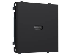 Комплект механизма розетки HDMI 2.1 Ambrella Volt Sigma MS994030 черный мягкое касание