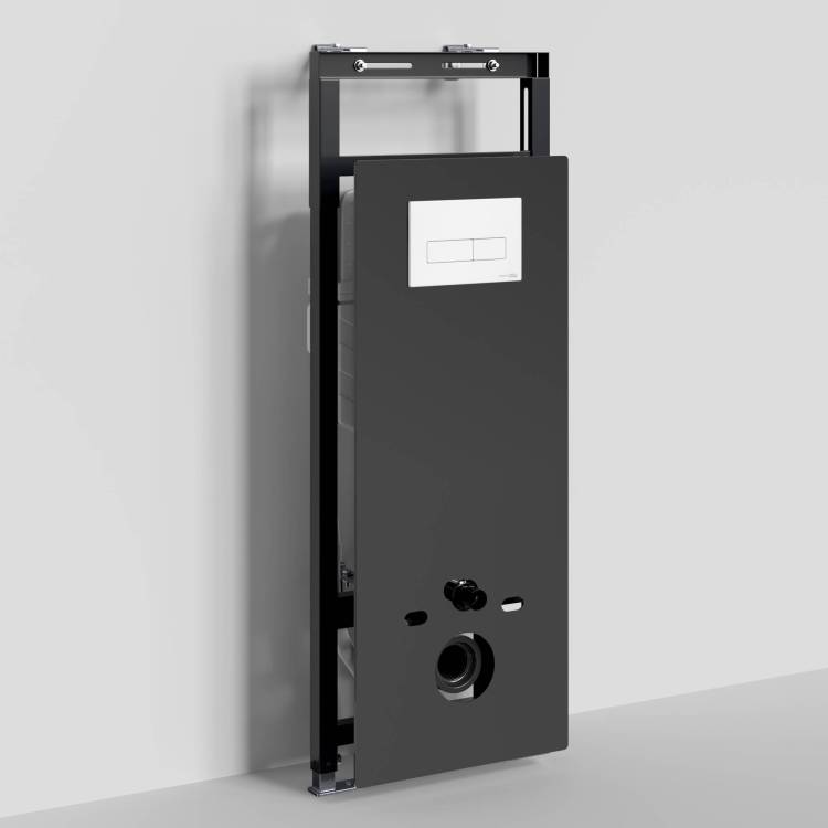 Система инсталляции для унитазов Wasserkraft Salm 27TLT.010.ME.BL.WM03 клавиша белый матовый