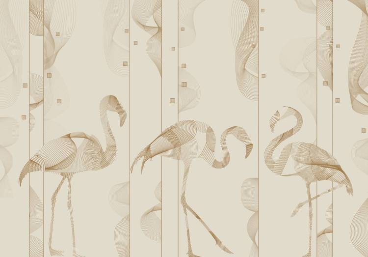 Фреска Ortograf Artline 34586 Graphic flamingos Филиграна со стразами FM-F/S