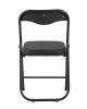 Стул складной Stool Group Джон RS04K-BL/BLPVC обивка кожзам черный фото 4