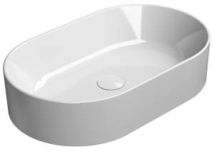 Раковина GSI Kube X 945811 белый глянцевый, 60x37