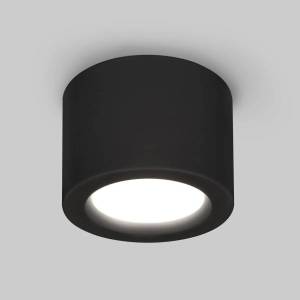 Потолочный светодиодный светильник Elektrostandard DLR026 6W 3000K черный матовый