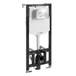 Система инсталляции для унитазов Wasserkraft Aller 10TLT.010.ME.BN02 клавиша никель