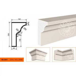 Карниз LepninaPlast КВ-235/1 200x14.2x23.5