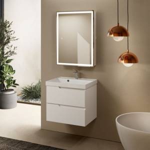 Тумба под раковину Aquame S3 AQM900360WH подвесная, белая, 60см