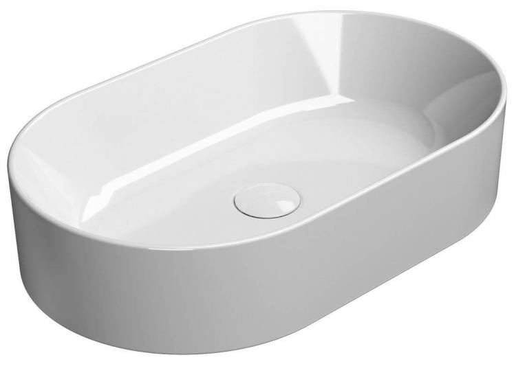 Раковина GSI Kube X 945811 белый глянцевый, 60x37