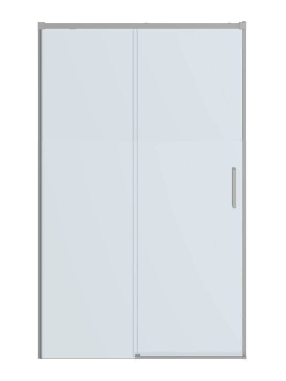 Душевая дверь в нишу Cezares PLANE-BF-1-120-C-IN профиль сатин, стекло прозрачное, 120x195