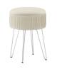 Пуф Stool Group Астор 23A1696VD-8167-01-S бежевый серебряные ножки