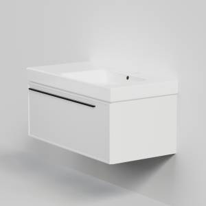 Тумба с раковиной La Fenice Elba Bianco NFNC-01-ELB-B-90-3-90R белая матовая, 90 см