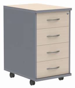 Тумбочка Skyland Imago 00-07125459 Клен/Металлик