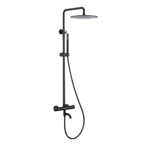 Душевая стойка Berges Wasserhaus Kalisto 3R 075022 с термостатом, черный