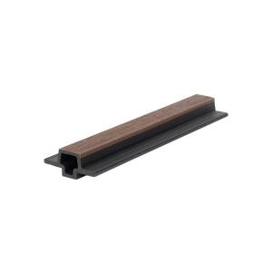 Стыковочный элемент Polivan Group Nusadua Co-Extrusion Chocolate Mix ДПК для фасадной панели 3600x75x33