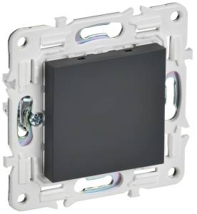 Заглушка с суппортом IEK Skandy SK-PL10-K53 графит