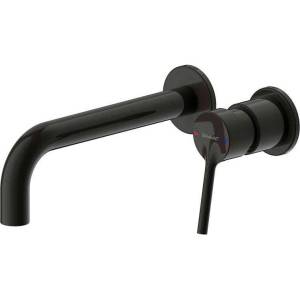 Смеситель для раковины Bravat P8461217BW-ENG черный + Скрытая часть Built-in D968K-ENG