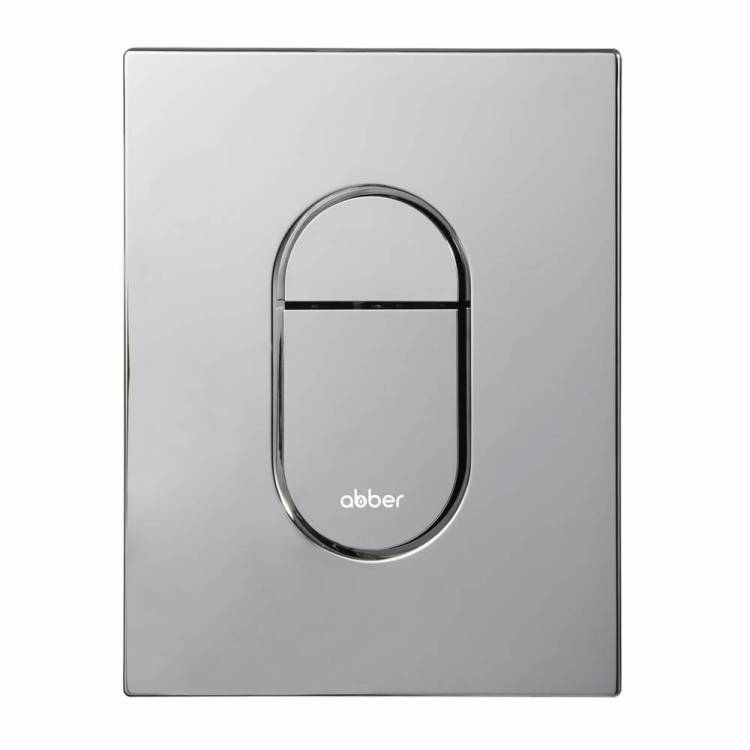 Кнопка смыва Abber AC0124 пневматическая, хром глянцевый